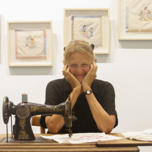 Viviana Debicki en el Museo Evita