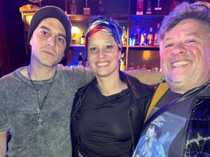 Pablo Yotich, Manuela Viale y Hugo Armoa